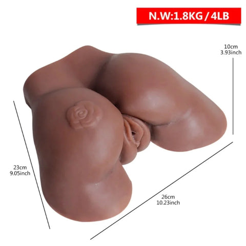 546 (4lb) Lightweight Black Ass Sex Doll Torso&amp;Sex Toy For Men 