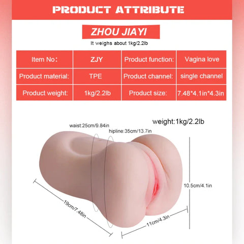 P45-Soft and textured fake pussy toys