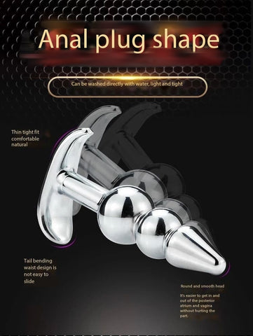 D038- Bead Metal Anal Plug  Sex Toys For Women