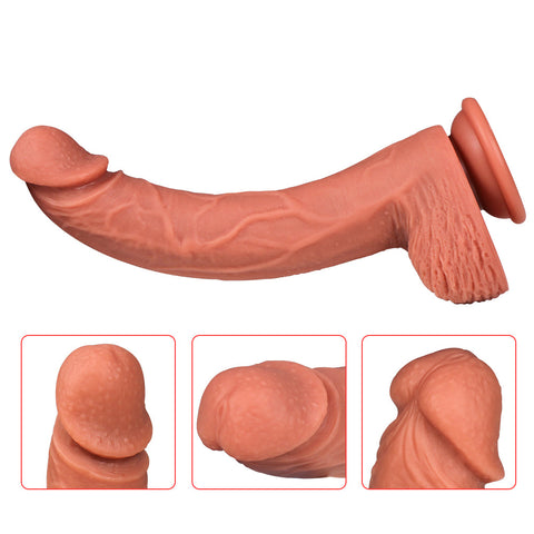 D005- (26cm)grande dildo in silicone per torso maschile riuscire