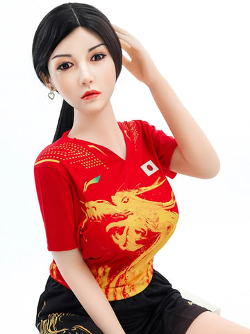 F4637-158cm/5ft2-33kg D Cup Lifelike Silicone Head Chinese Sex Doll | SY Doll