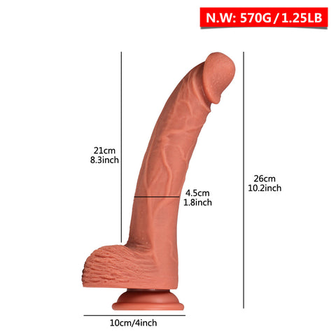 D005- (26cm)grande dildo in silicone per torso maschile riuscire