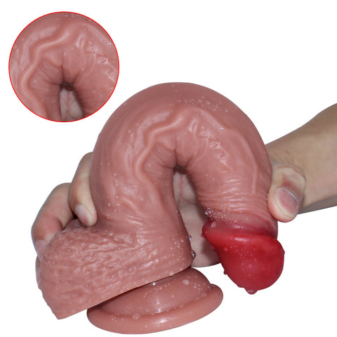 D002  (21cm)dildo in silicone per torso maschile