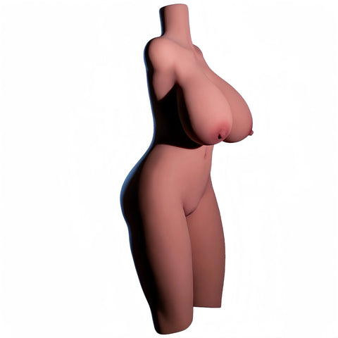 T17-(61.7lb) Black-Doggystyle BBW Sex Doll Torso｜Luxury Torso doll｜Climax Doll