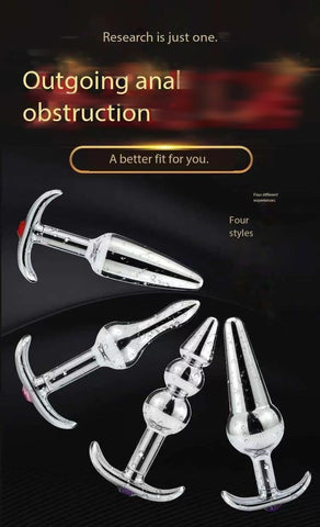 D038- Bead Metal Anal Plug  Sex Toys For Women