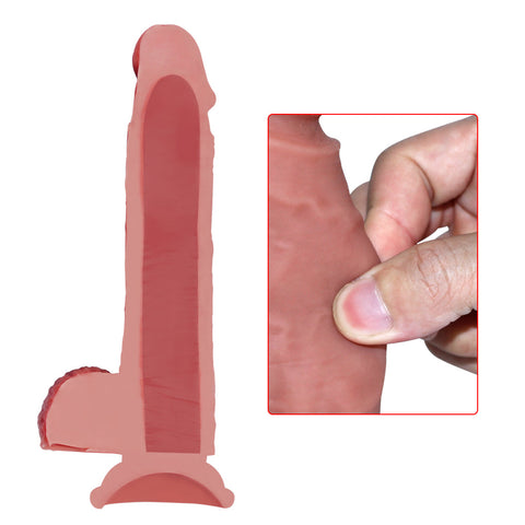 D002  (21cm)dildo in silicone per torso maschile