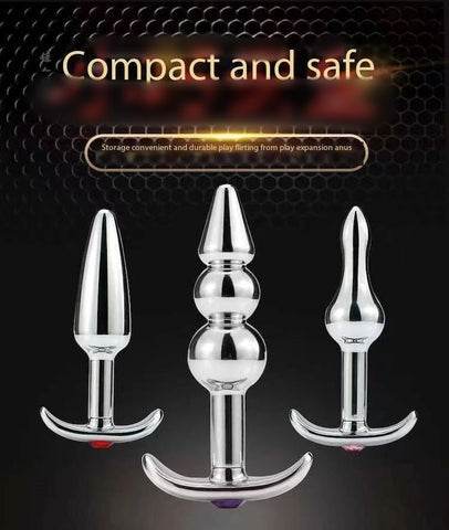 D038- Bead Metal Anal Plug  Sex Toys For Women