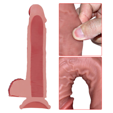 D003 (22cm)dildo grande in silicone per torso maschile