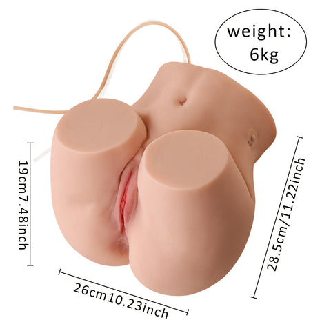 A536-(6kg)Torso sexy con 3 funzioni: succhiare e vibrazione e scarico