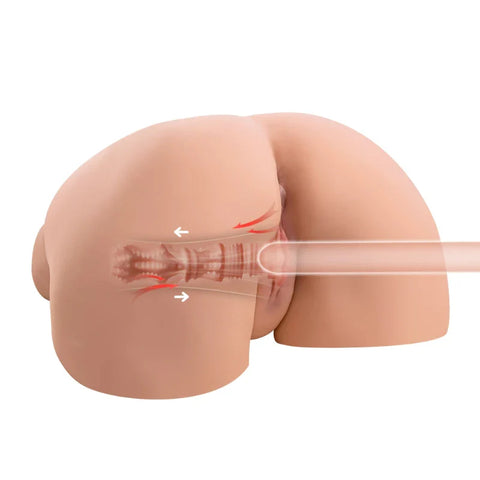 A2-(10.8kg) Succhiare E Vibrare Il Culo Della Bambola Del Sesso Con 4 Modelli Di Spinta Figa