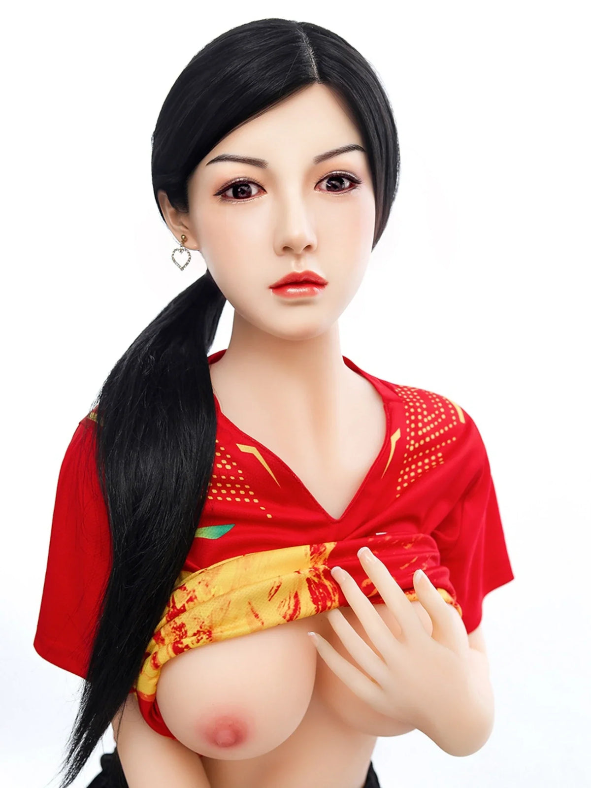 F4637-158cm/5ft2-33kg D Cup Lifelike Silicone Head Chinese Sex Doll | SY Doll