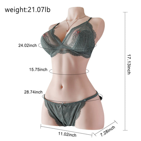 514 (19.16lb/45cm) White skin&amp;Slim Waist Sex Doll Torso 