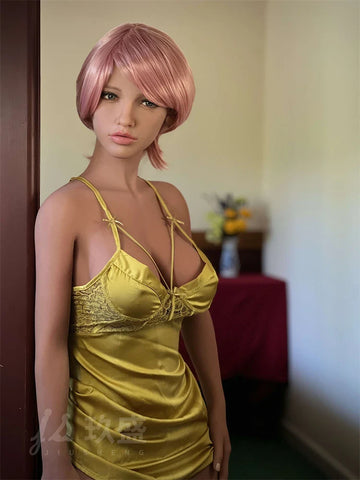 F607—Demi150cm Lifelike TPE Pink Hair D Cup Anime Sex Doll|Jiusheng Doll