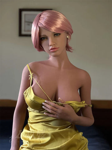 F607—Demi150cm Lifelike TPE Pink Hair D Cup Anime Sex Doll|Jiusheng Doll