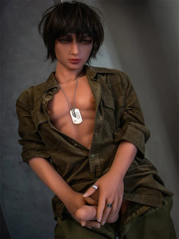 F1671-160cm-34kg Femboy Sottile Pelle di Grano Capelli Corti TPE Uomo Del Sesso | Aibei Doll