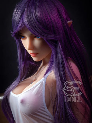 F858-151cm-25kg Olivia E Cup TPE Capelli Viola Elfo Ragazza Del Sesso | SE Doll