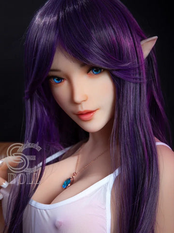 F858-151cm-25kg Olivia E Cup TPE Capelli Viola Elfo Ragazza Del Sesso | SE Doll