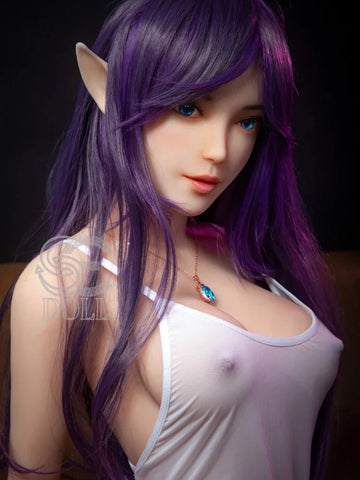 F858-151cm-25kg Olivia E Cup TPE Capelli Viola Elfo Ragazza Del Sesso | SE Doll