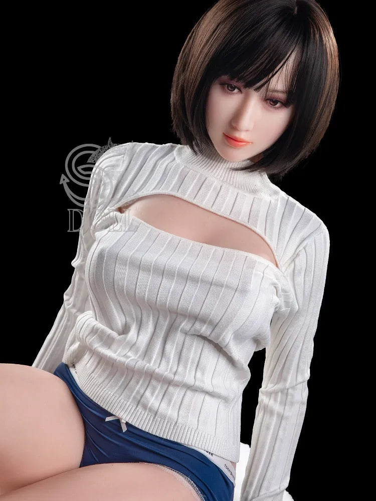 F894—160cm-27kg Rosine C Cup Silicone Donna Asiatica Bambola Dell'Amore Grande Culo | SE Doll