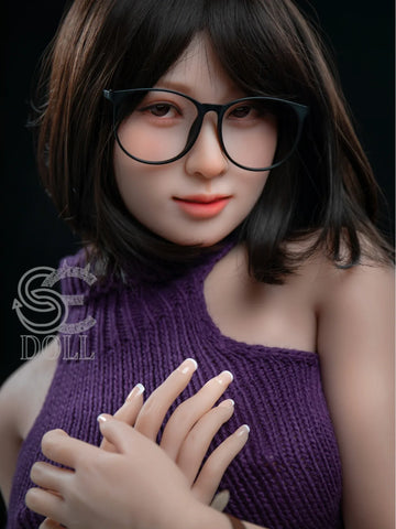 F3716-163cm-37kg Yutsuki E Cup TPE Glasses Cina Capelli Corti Grandi Tette Donna Del Sesso｜SE Doll