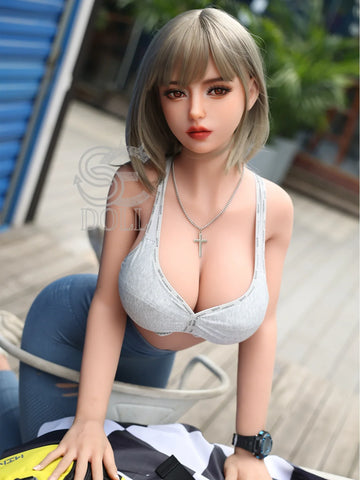 F3687-161cm-35kg Melody F Cup TPE Capelli Biondi Corti Sportiva Vibranti Dell'amore｜SE Doll