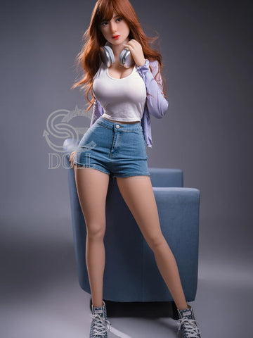 F2342- 161cm-35kg Skyler F Cup TPE Rossa Europea Sexy Ragazza Tette Grandi Del Sesso | SE Doll