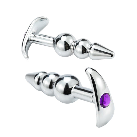 D038- Bead Metal Anal Plug  Sex Toys For Women