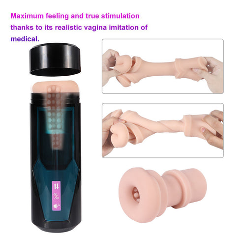 907- Retractable Male Masturbator With Sexy Voice Of Real Girls freeshipping - linkdolls