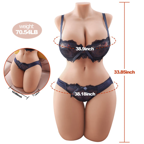507 (70.54lb/90cm) Big Boobs Sex Doll Torso Sex Toy for Man freeshipping - linkdolls