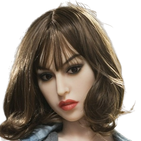 H026 Cute Sex Doll Head with Short Hair