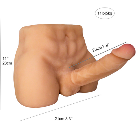 ▶️529- (5kg/28cm) Female Male Sex Doll Torso and Torso Vibrator 