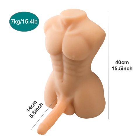 557(40cm)  Gay Sex Doll Torso with Penis &Torso Sex Toy For Women