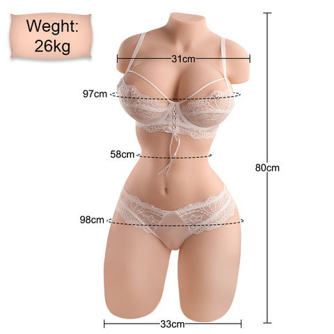 ▶️523-(26kg/80cm)Lifelike Sex Doll Torso | Full size 