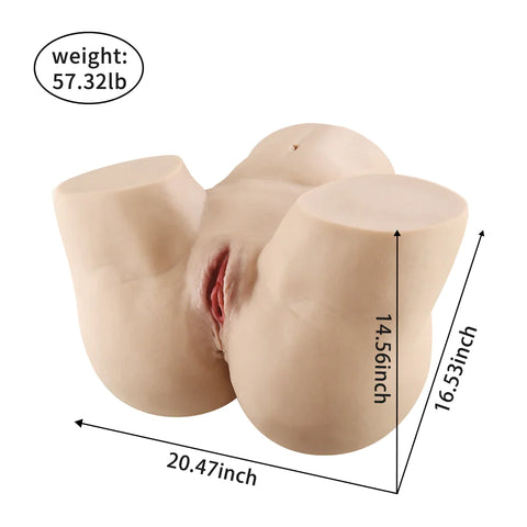 C103-Fat Big Ass+Big Dick --Sex doll torso combination package for couples.（$28 cheaper than buying individually） 
