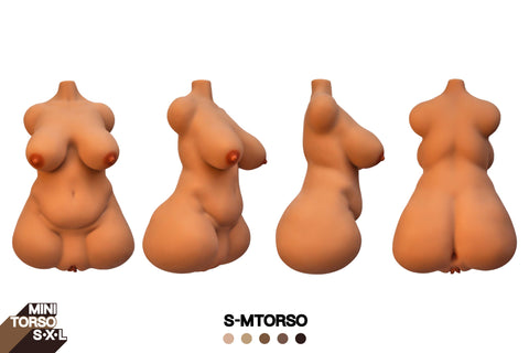 597(12lb/36.5cm) BBW Pear-shaped saggy breasts Sex Doll Torso｜Big Tits & Big Ass Sex Doll Torso