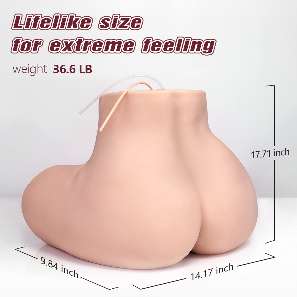538-(36.6lb)Big ass torso with 3 functions：Sucking&Vibration&Exhaust