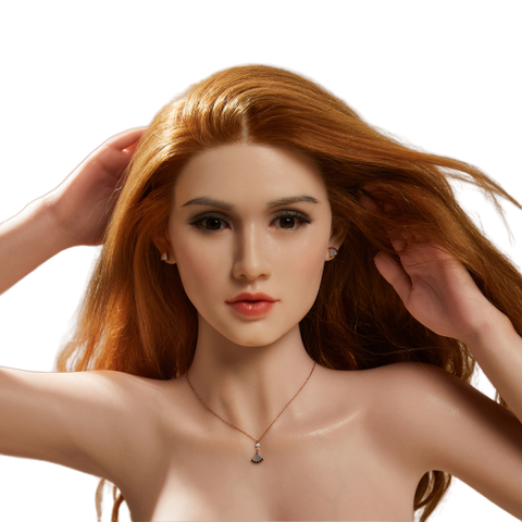 H600 CST Silicone Sex Doll Head|Yound Lady Face 